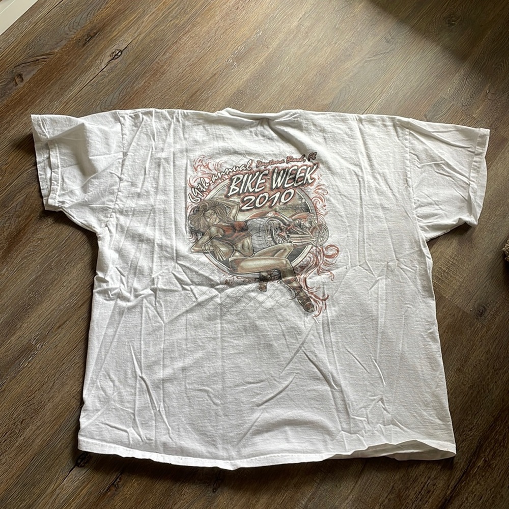 🏍️ 2010 Daytona Bike Week T Shirt 3XL Motorcycle Biker Rally Graphic Tee